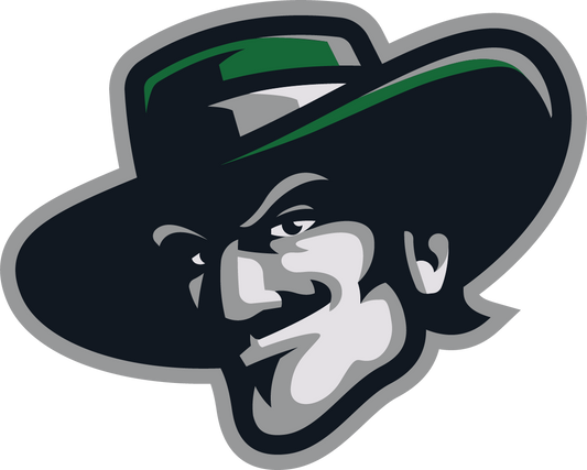 Cowboy head logo sticker